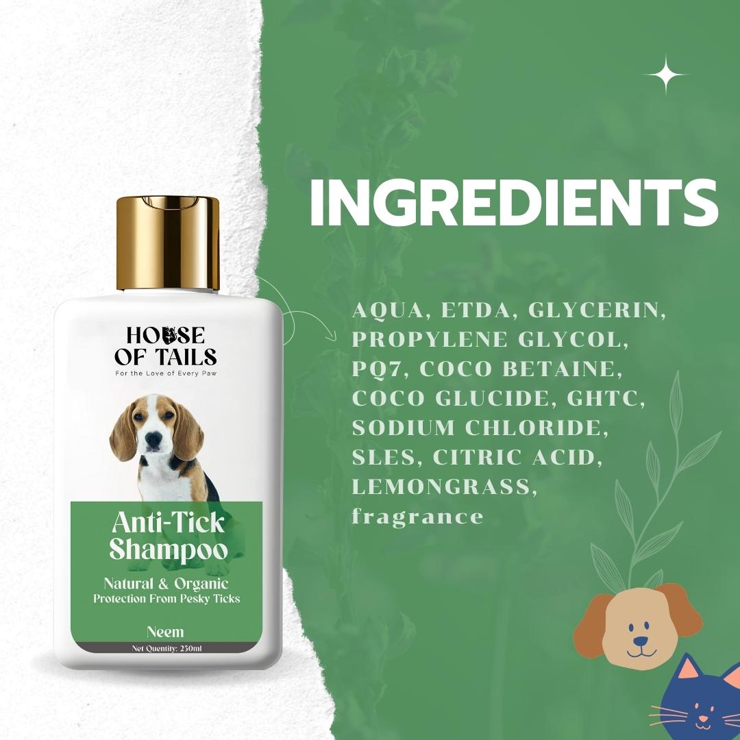 Anti-Tick Shampoo for Dogs and Cats | Natural Flea & Tick Removal Shampoo | Best Anti-Tick Shampoo for Pets | Anti-Parasite Shampoo for Dogs and Cats