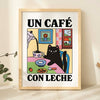 Cat Having Lunch Print