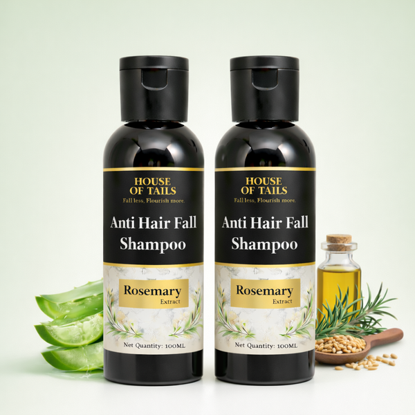 Rosemary Anti Hair Fall Shampoo Pack of 2 (100ml Each) | Hair Growth & Strengthening Shampoo for Men & Women | Helps Reduce Hair Fall, Frizz & Dryness | Nourishing Daily Hair Care for Strong & Healthy Hair