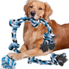 Dog Rope Toy, Large Dog Chew Ropes Toys for Aggressive Chewers, Large/Medium Dog Teeth Cleaning, Indestructible Heavy Duty Tough Dog Toy Cotton Rope, Interactive Tug of War Dog Toy Teeth Cleaning - Combo of 2