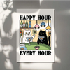 Happy Hours Cat Print
