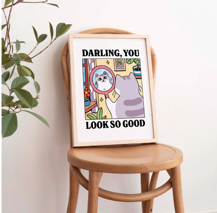 Cut Cat Print