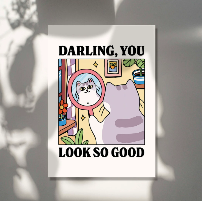 Cut Cat Print