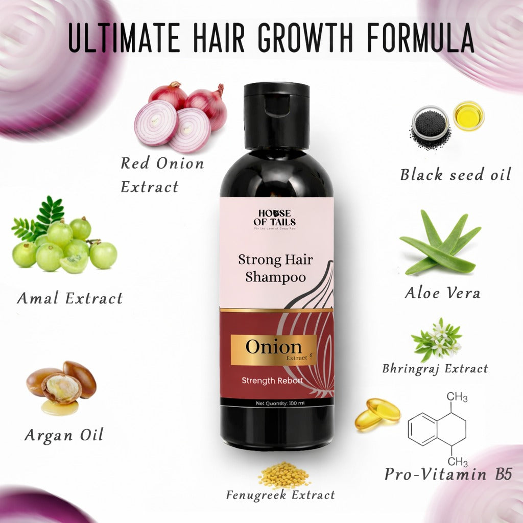 Onion + Keratin + Rosemary Shampoo Pack of 3 (100ml Each) | Anti Hair Fall, Hair Strengthening & Smooth Hair Care Shampoo for Men & Women | Nourishing Daily Hair Care Combo for Strong, Soft & Healthy Hair