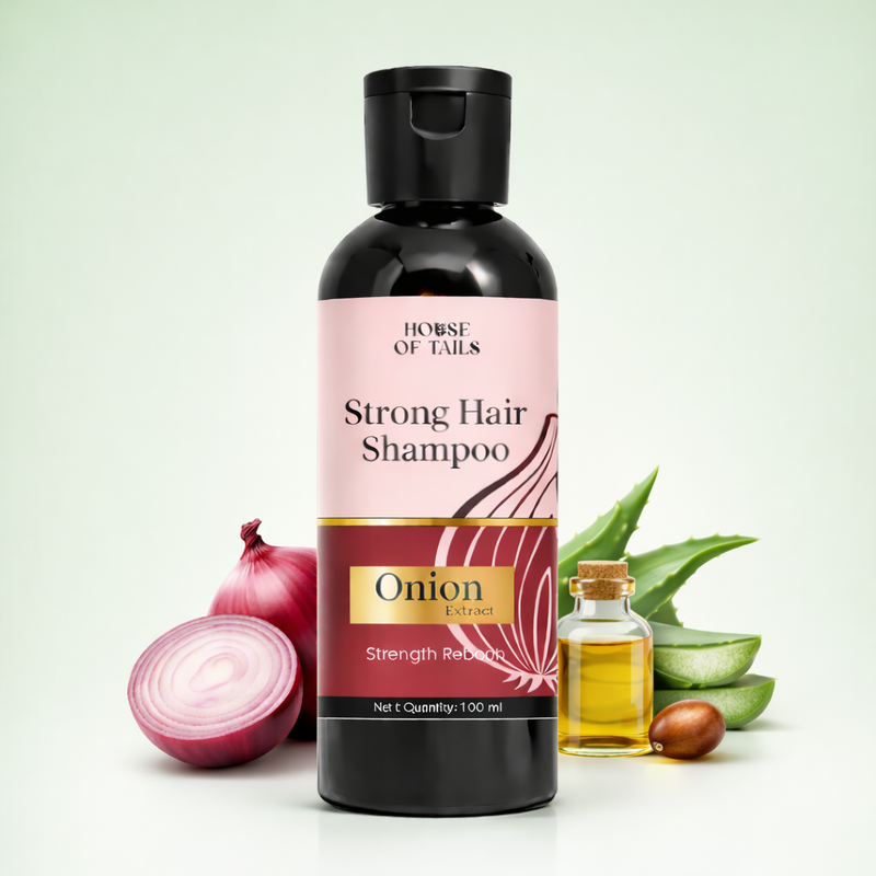 Onion Strong Hair Shampoo 100ml | Anti Hair Fall & Hair Strengthening Shampoo for Men & Women | Nourishing Daily Hair Care for Strong, Soft & Healthy Hair