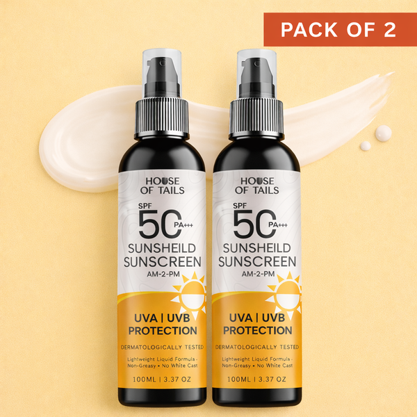 SPF 50 PA+++ Sunscreen Cream Pack of 2 | Lightweight & Non Greasy Sun Protection for All Skin Types