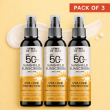 SPF 50 PA+++ Sunscreen Cream Pack of 3 | Lightweight & Non Greasy Sun Protection for All Skin Types