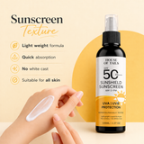 SPF 50 PA+++ Sunscreen Cream | Lightweight & Non Greasy Sun Protection for All Skin Types